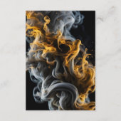 Elegante zwarte & gouden trouwuitnodiging informatiekaartje (Achterkant)