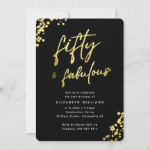 Elegante Zwarte Gouden Vijftig en Prachtige Verjaa