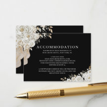 Elegante Zwarte Gouden Witte Roos Accommodatie