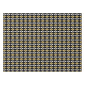 elegante zwarte goudsneeuwvlok voor kerstmis tafelkleed (Voorkant (Horizontaal))