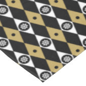 elegante zwarte goudsneeuwvlok voor kerstmis tafelkleed (Gekanteld)