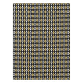 elegante zwarte goudsneeuwvlok voor kerstmis tafelkleed (Voorkant)