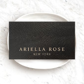 Elegante zwarte hagedis huid Lux Professional Visitekaartje