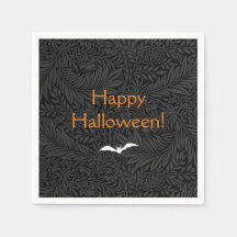 Elegante Zwarte Halloween Bloemen