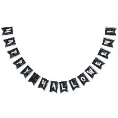 Elegante zwarte Halloween Vlaggetjes (Alle)