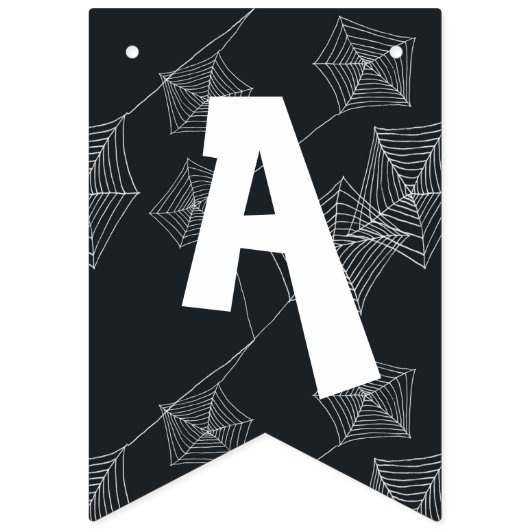 Elegante zwarte Halloween Vlaggetjes (Tweede vlag)