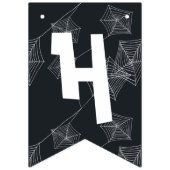 Elegante zwarte Halloween Vlaggetjes (Eerste vlag)