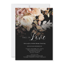 Elegante zwarte Herfst in liefde bloemig Vrijgezel