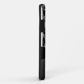 Elegante zwarte kant gepersonaliseerde iPhone-hoes Case-Mate iPhone Case (Achterkant/rechts)