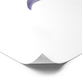 Elegante Zwarte Kat Bloemen Maan Kunst Kat Liefheb Poster (Hoek)