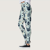 Elegante zwarte kat Chic Leggings (Links)