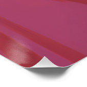 Elegante Zwarte Kat in Roze Perfect Poster (Hoek)