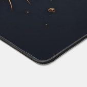 Elegante Zwarte Kat Met Gouden Druppel Effect 🐈 Bureaumat (Hoek)