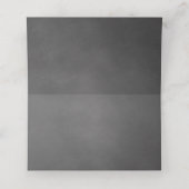 Elegante zwarte krijtbord trouwplaatskaarten plaatskaartje (Binnenkant ongevouwen)