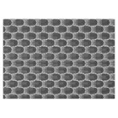 Elegante zwarte midden eeuw mod boog lijnen tafelkleed (Voorkant (Horizontaal))