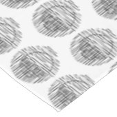 Elegante zwarte midden eeuw mod boog lijnen tafelkleed (Gekanteld)