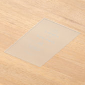 Elegante Zwarte Minimalistische Bruiloft Acryl Uitnodigingen (Laagn)