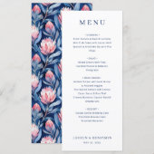 Elegante Zwarte Minimalistische Menu (Voorkant / Achterkant)