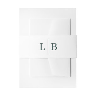 Elegante Zwarte Minimalistische Trouw Uitnodiging Uitnodigingen Wikkel