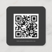 Elegante zwarte minimalistische trouwdetails Kaart (Achterkant)