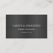 Elegante zwarte moderne visitekaartjes sjabloon (Voorkant)