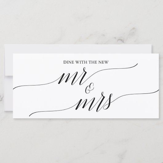 Elegante zwarte Mr. Mrs Hanging Zitting Grafiek He (Achterkant)