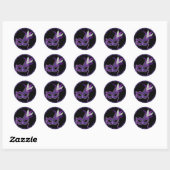 Elegante zwarte paarse maskerade stickers (Vel)