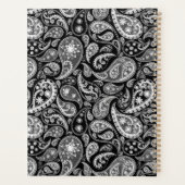 Elegante zwarte paisley planner (Achterkant)