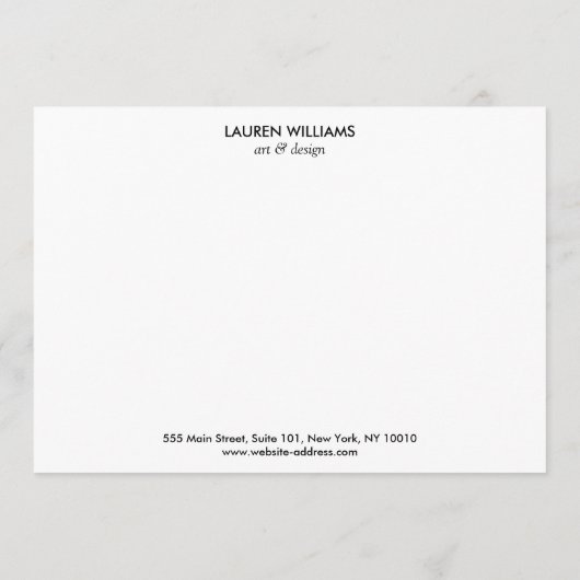 Elegante zwarte palmschijfjes Dank u Notecard Notitiekaartje (Achterkant)