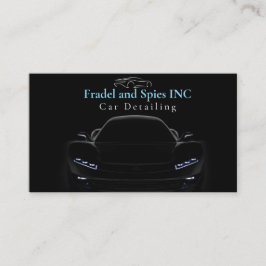 Elegante zwarte premium autodealer / professional visitekaartje