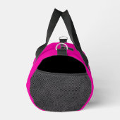Elegante Zwarte Roze Script Monogram Plunjezak (Rechts)