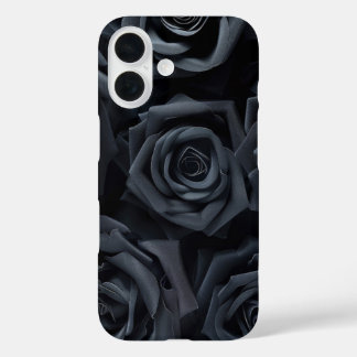 Elegante zwarte rozen bloem iPhone hoes