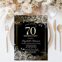 Elegante Zwarte Rozen, Verlichte Zwarte 70e Verjaa