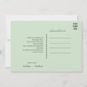 Elegante zwarte salie Waterverf vis bruiloft Kaart (Voorkant)