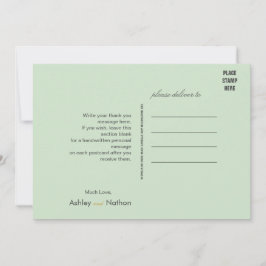 Elegante zwarte salie Waterverf vis bruiloft Kaart