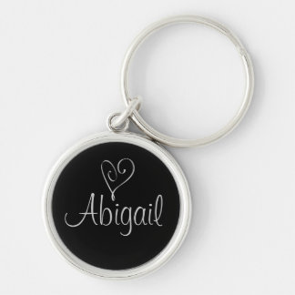 Elegante Zwarte Sleutelhanger met Naam