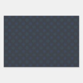 Elegante zwarte sneeuwvlok kerstcadeau inpakpapier vel (Voorkant 3)