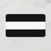 Elegante zwarte strepen Wedding Registry Kaarten (Achterkant)