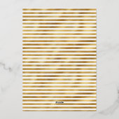 Elegante Zwarte Strik Wilde Bloemen Uitnodiging Go (Achterkant)