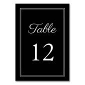 Elegante Zwarte Trouwdag Kaart (Voorkant)