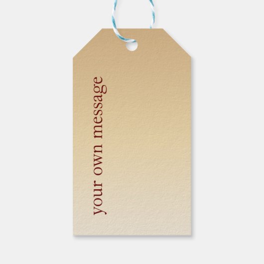 Elegante zwarte typografie Vrolijk kerstfeest Cadeaulabel (Achterkant)