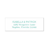 Elegante Zwarte Typografie Zelfinktende Stempel (Design)