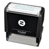 Elegante Zwarte Typografie Zelfinktende Stempel (Product)