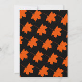 Elegante zwarte val laat Boho chique bloemenbruilo Save The Date (Achterkant)