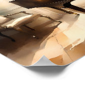 Elegante zwarte vleugel – tijdloze muziek poster (Hoek)