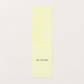 Elegante zwarte vogel op tak rups geel visitekaartje (Binnenkant ongevouwen)