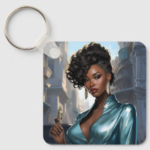 Elegante zwarte vrouw