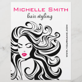 Elegante Zwarte Witte Golvende Kapsel Haar Extensi Flyer