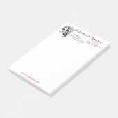 Elegante Zwarte Witte Golvende Kapsel Haar Extensi Post-it® Notes (Schuin)