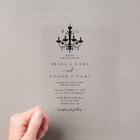 Elegante Zwarte Witte Kroonluchter Monogram Bruilo